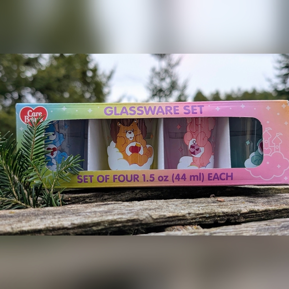 NWT Care Bears Cousins Shot Glass Set 4-Pack | Silver Buffalo